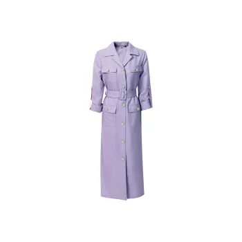 Duffy Fashion Long-Sleeved Dresses Women's Purple