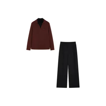 XWI Shirt Matching Set Women's Red & Black