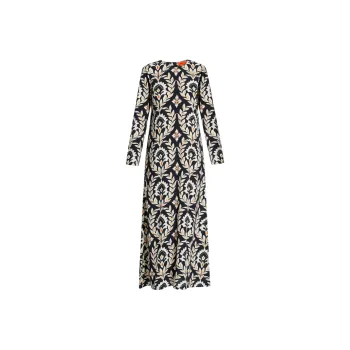 La DOUBLEJ. Visconti Ghirlanda-print Maxi Dress