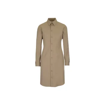 Bottega Veneta Button-Up Mini Shirt Dress