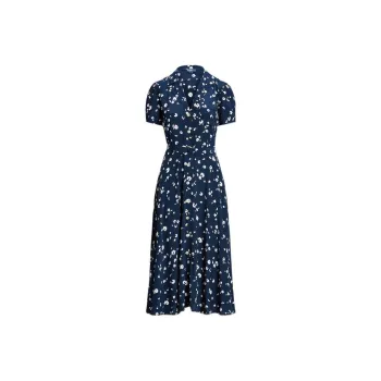 Polo Ralph Lauren Floral-print Belted Shirt Dress