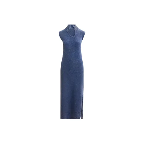 HOLZWEILER Sleeveless Dresses Women's Blue White Mixed Color