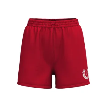 Victoria's Secret PINK Ivy Fleece Relaxed Shorts/Red Lacquer Casual Shorts Women's Red Lacquer