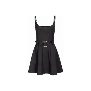 PINKO FW23 Sleeveless Dress Women's Black