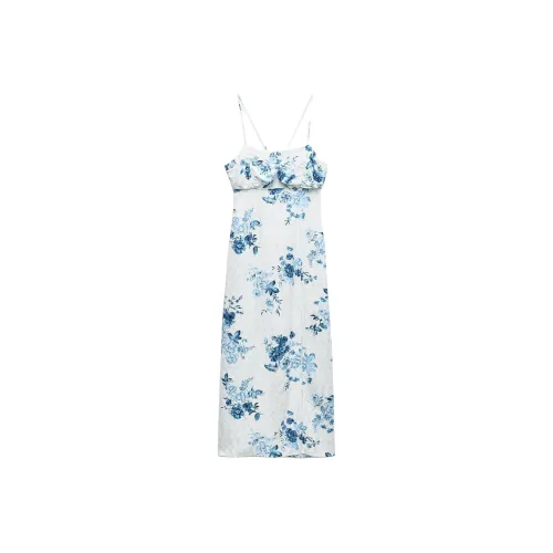 ZARA Slip Dresses Women's Blue