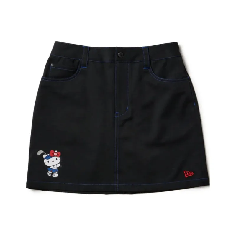 Hello Kitty X New Era Casual Shorts Women's Black-0
