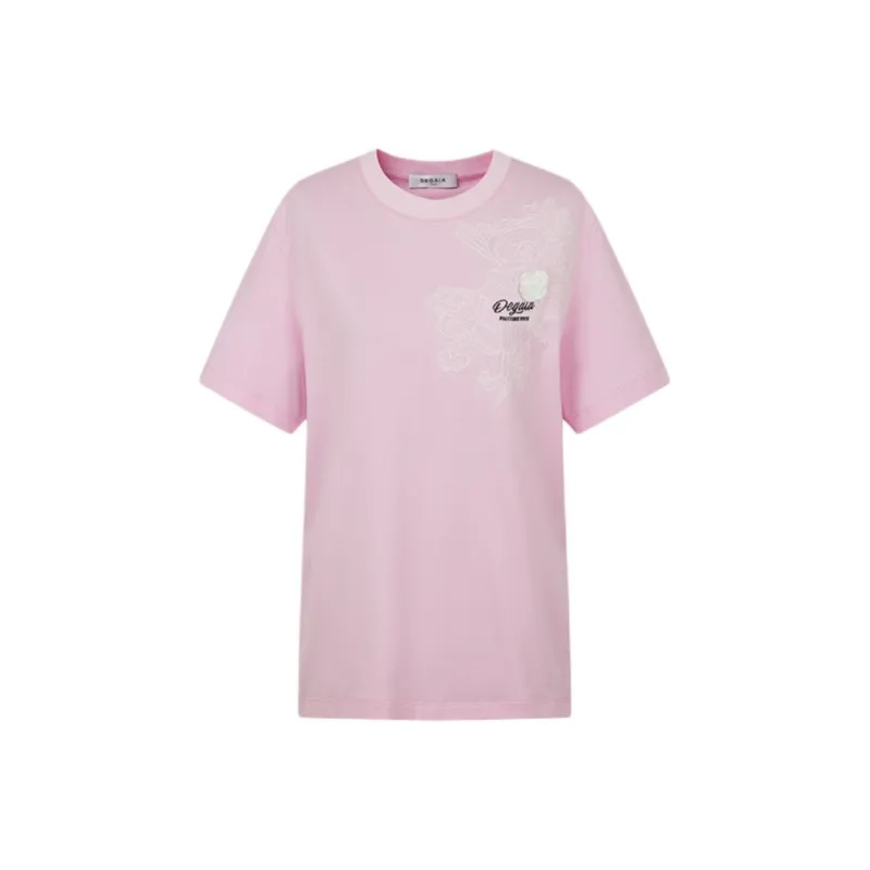 DEGAIA T Shirt Women's Light Pink-0