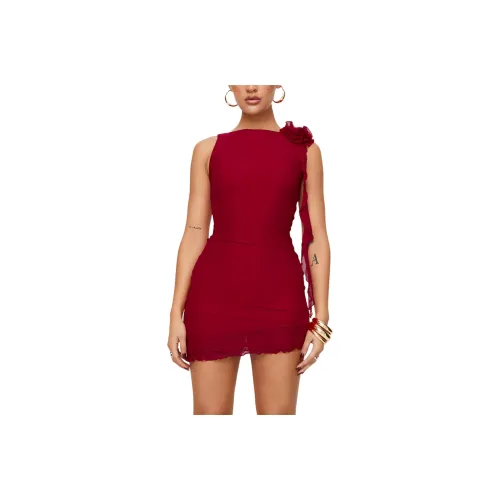 PRINCESS POLLY LORELLO MINI DRESS Sleeveless Dress Women's RED/Red