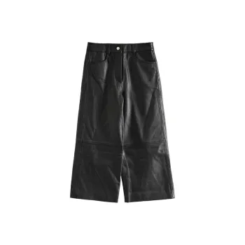 Maje Leather Pants Women's Black