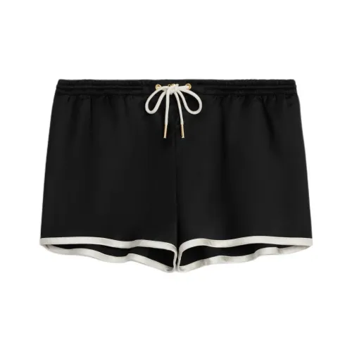 CELINE Mini Triomphe Shorts In Satin