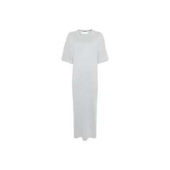 EXTREME CASHMEREX SS24 Short-Sleeved Dresses Women's Light Gray