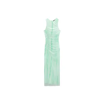 ZARA Sleeveless Dresses Women's Apple Green