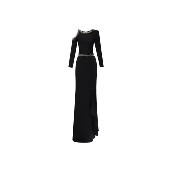 Gemy Maalouf Long-Sleeved Dresses Women's Black