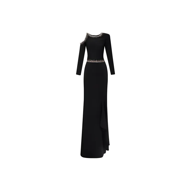 Gemy Maalouf Long-Sleeved Dresses Women's Black-0