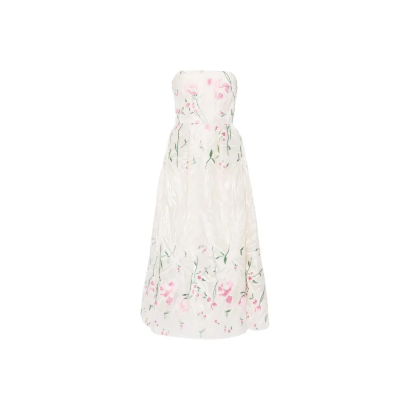 ELIE SAAB Floral embroidered Tulle Gown-0