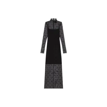 Givenchy Dress In 4G Tulle 'Black'