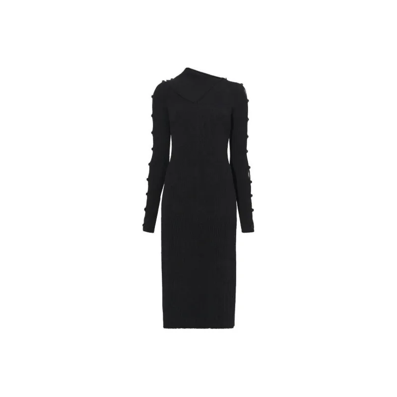 PROENZA SCHOULER Micro ribbed Midi Dress-0