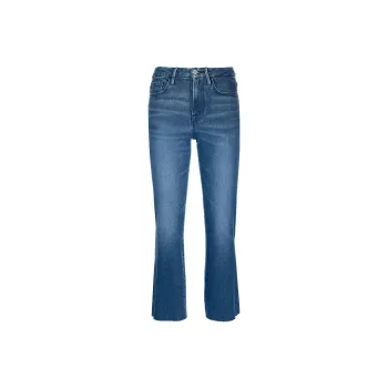 FRAME High-rise Cropped Jeans