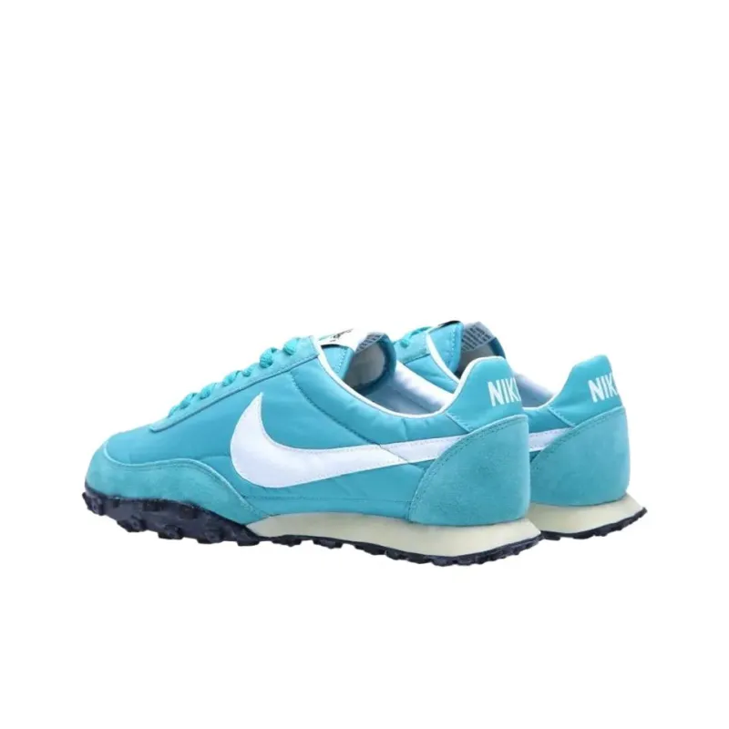 Nike Waffle Racer Anti Slip Wear Resistant Low Top Running Shoes Men's Blue White-2