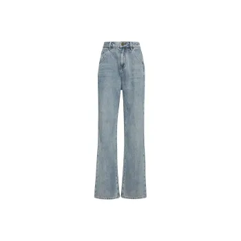 MEIYANG Jeans Women's Washed Blue