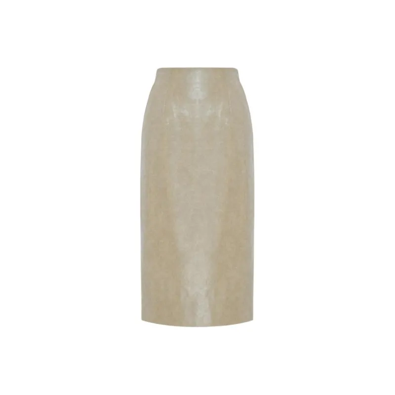 IDPAN Leather Long Skirt Women's-1