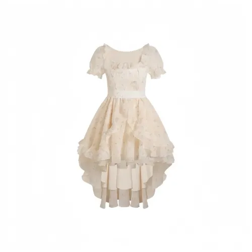 MISTVB Short Sleeved Dress Women's Tuxedo Skirt