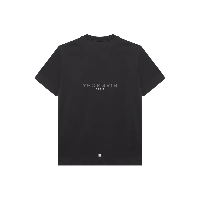 Givenchy Slim Fit Reverse Print T Shirt-1
