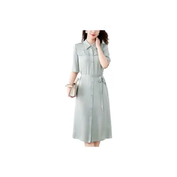 To The West Short Sleeved Dresses Women's Haze Blue