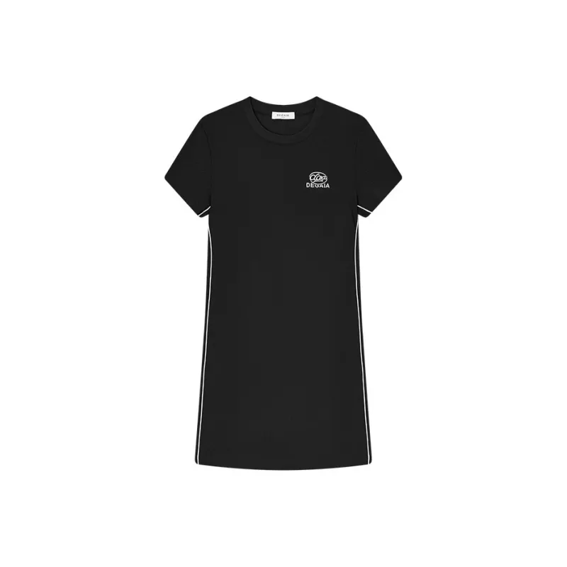 DEGAIA Short-Sleeved Dresses Women's Black-0