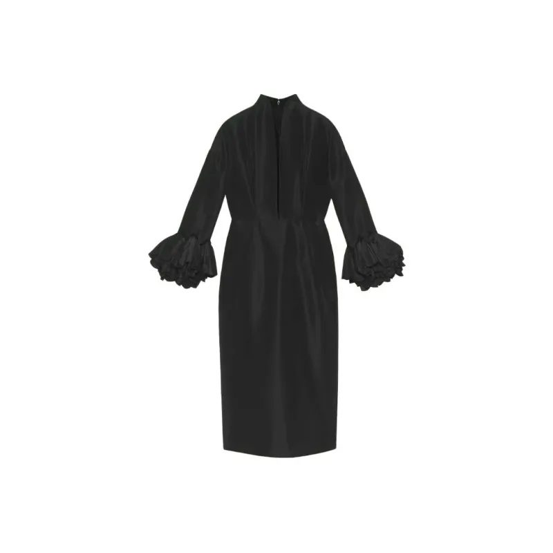 GUCCI SS23 Long-Sleeved Dresses Women's Black-0