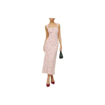 REFORMATION Tancy Dress Slip Dress Women's Red White