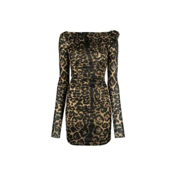 Blumarine Long-Sleeved Dresses Women's Brown