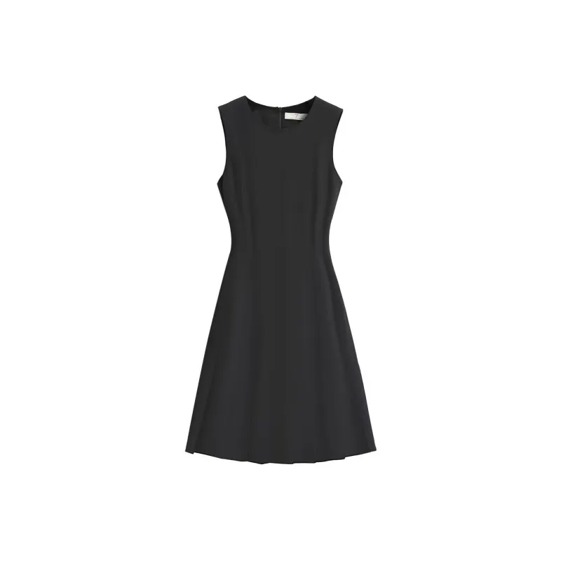 Silky Queen Sleeveless Dress Women's Black-0