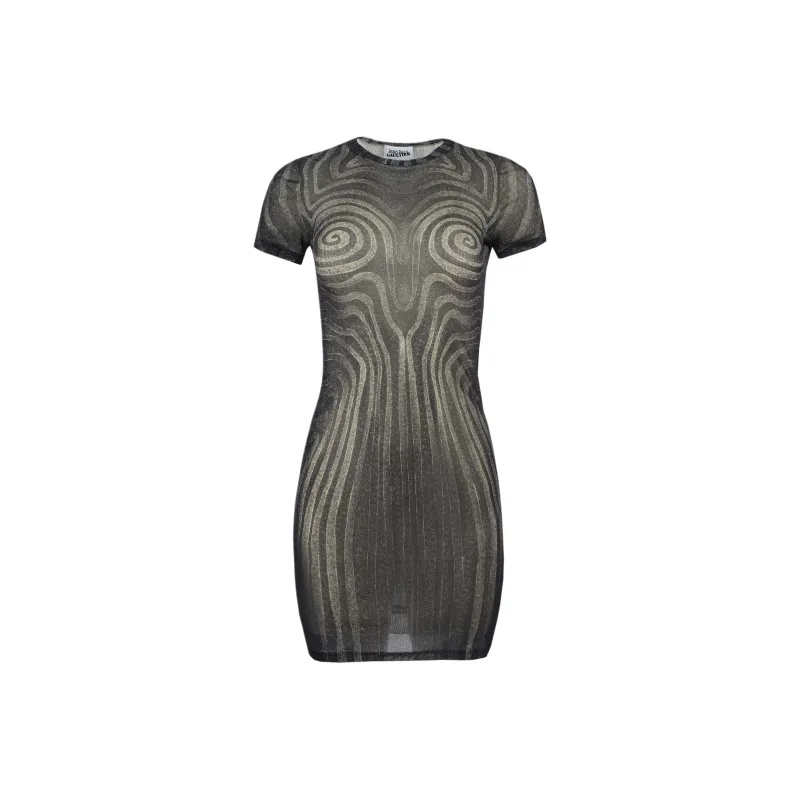 Jean Paul Gaultier Spiral Mini Dress-0