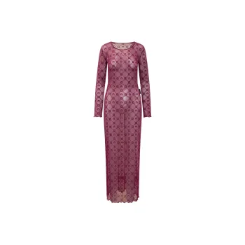 Marine Serre Monogrammed Sheer Dress