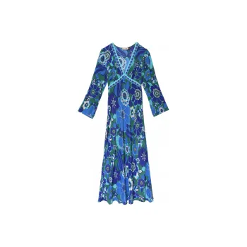 Rixo Long-Sleeved Dresses Women's Emerald Green
