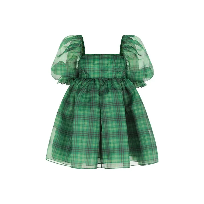 Selkie Collection FW23 Short-Sleeved Dresses Women's Green Square-0