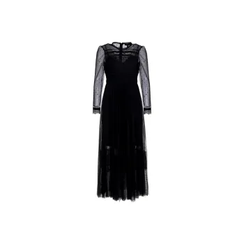 BESIONIA SS22 Long Sleeved Dresses Women's Black
