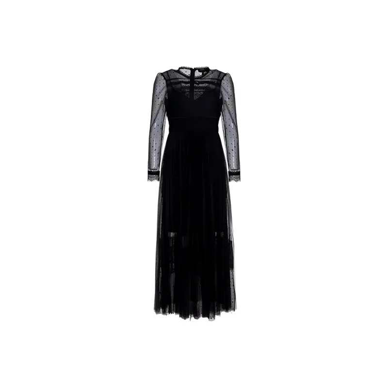 BESIONIA SS22 Long Sleeved Dresses Women's Black-0