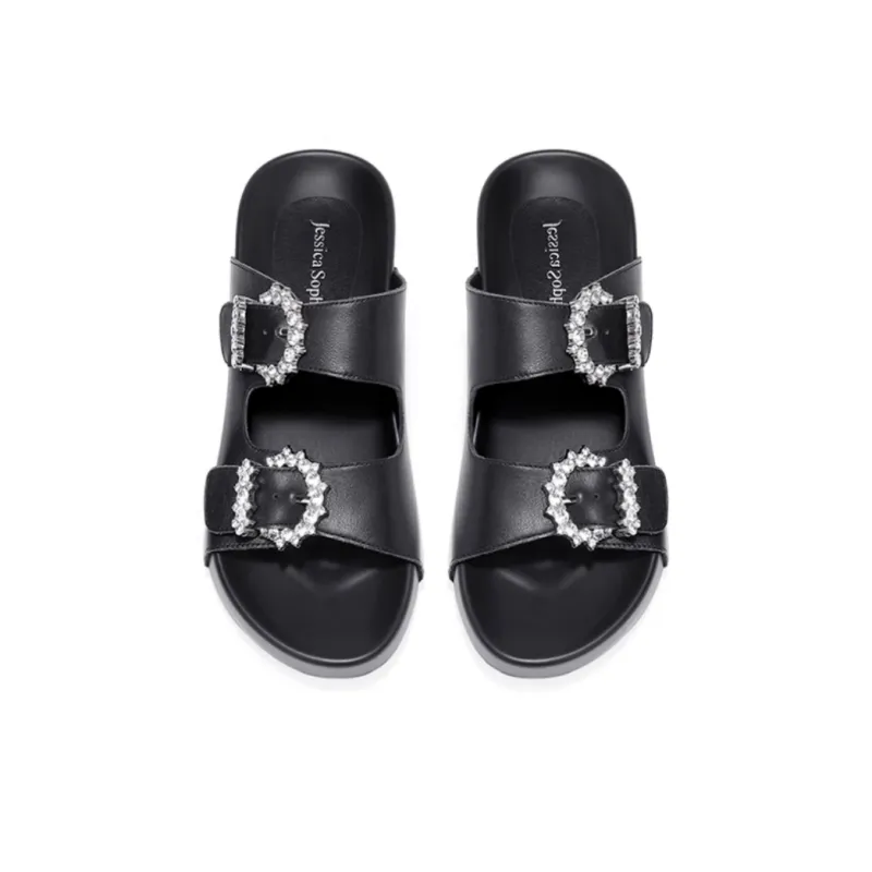 JESSICA SOPHIA Metal Odor Resistant Slide Slippers Women's-4