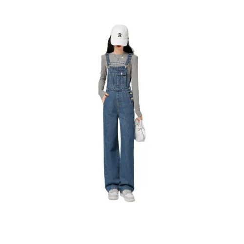 JUEQIDEXIAOGEZI Overalls Women's Blue