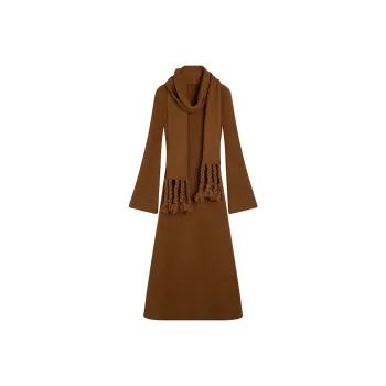 Ouyang Long Sleeved Dresses Women's Mustard Gold