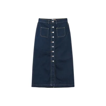 Timberland Denim Long Skirts Women's Pure Indigo