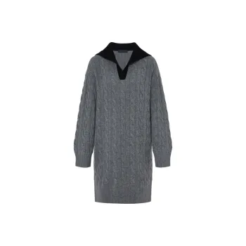MOCO Long Sleeved Dresses Women's Medium Heather Gray