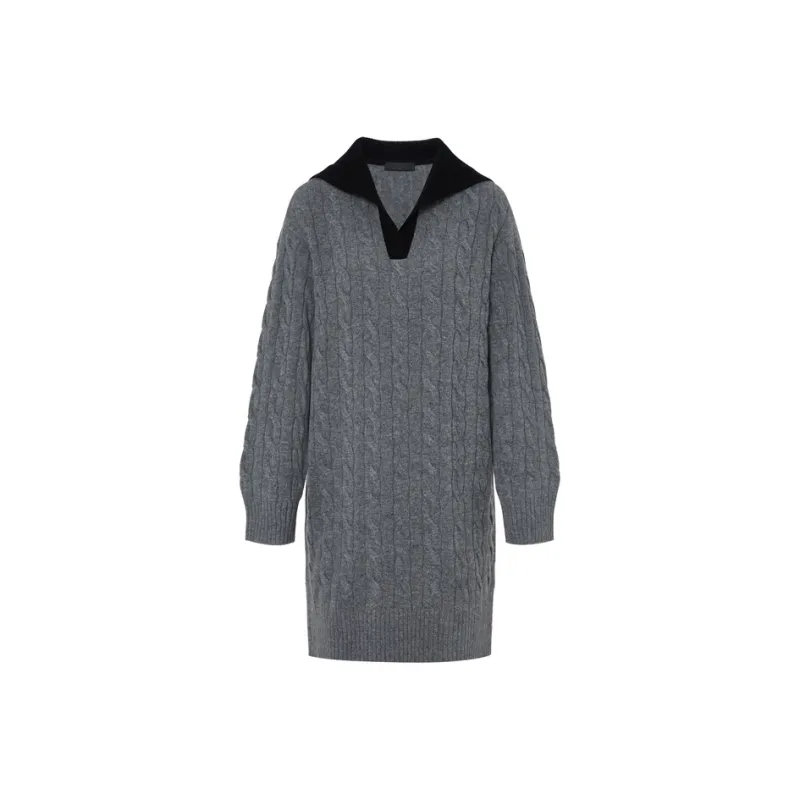 MOCO Long Sleeved Dresses Women's Medium Heather Gray-0