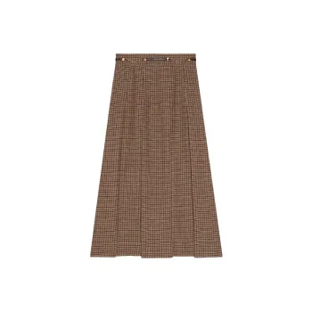 GUCCI FW21 Casual Long Skirt Women's Brown