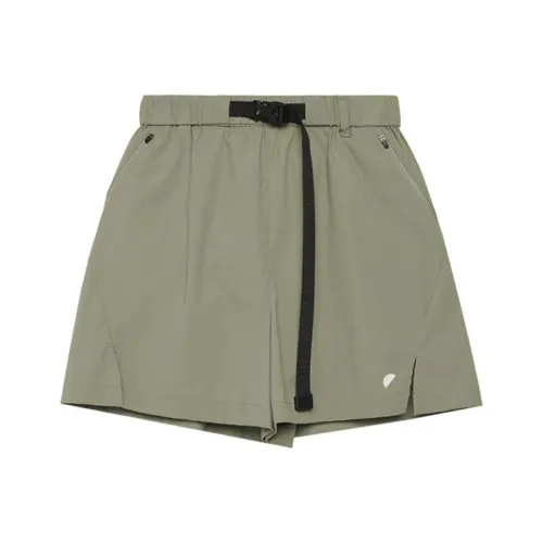 SEMICIRCLE Casual Shorts Women's Gray Green