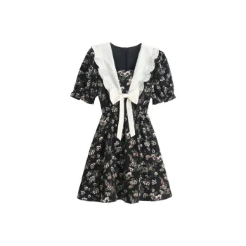 JOSR Short Sleeved Dresses Women's Floral