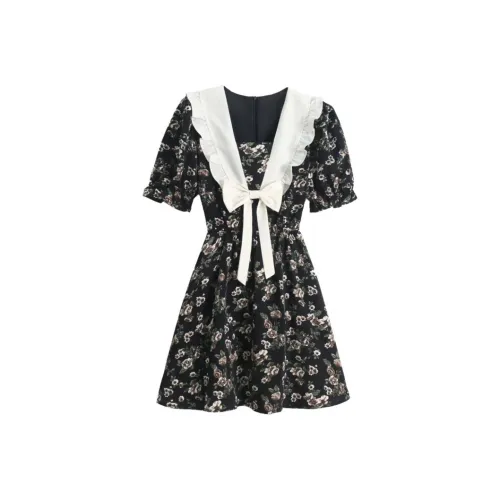 JOSR Short Sleeved Dresses Women's Floral