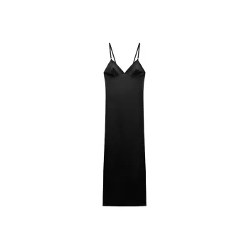 ZARA Slip Dresses Women's Black